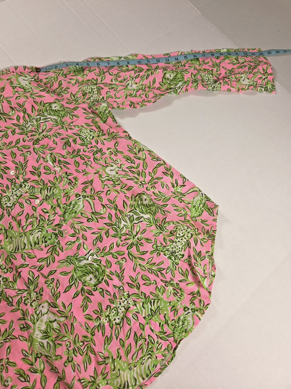 Lillyy Pulitzer Womens M Sea View Rousseau Pink Main Character Line Linen NWOT - Picture 11 of 11